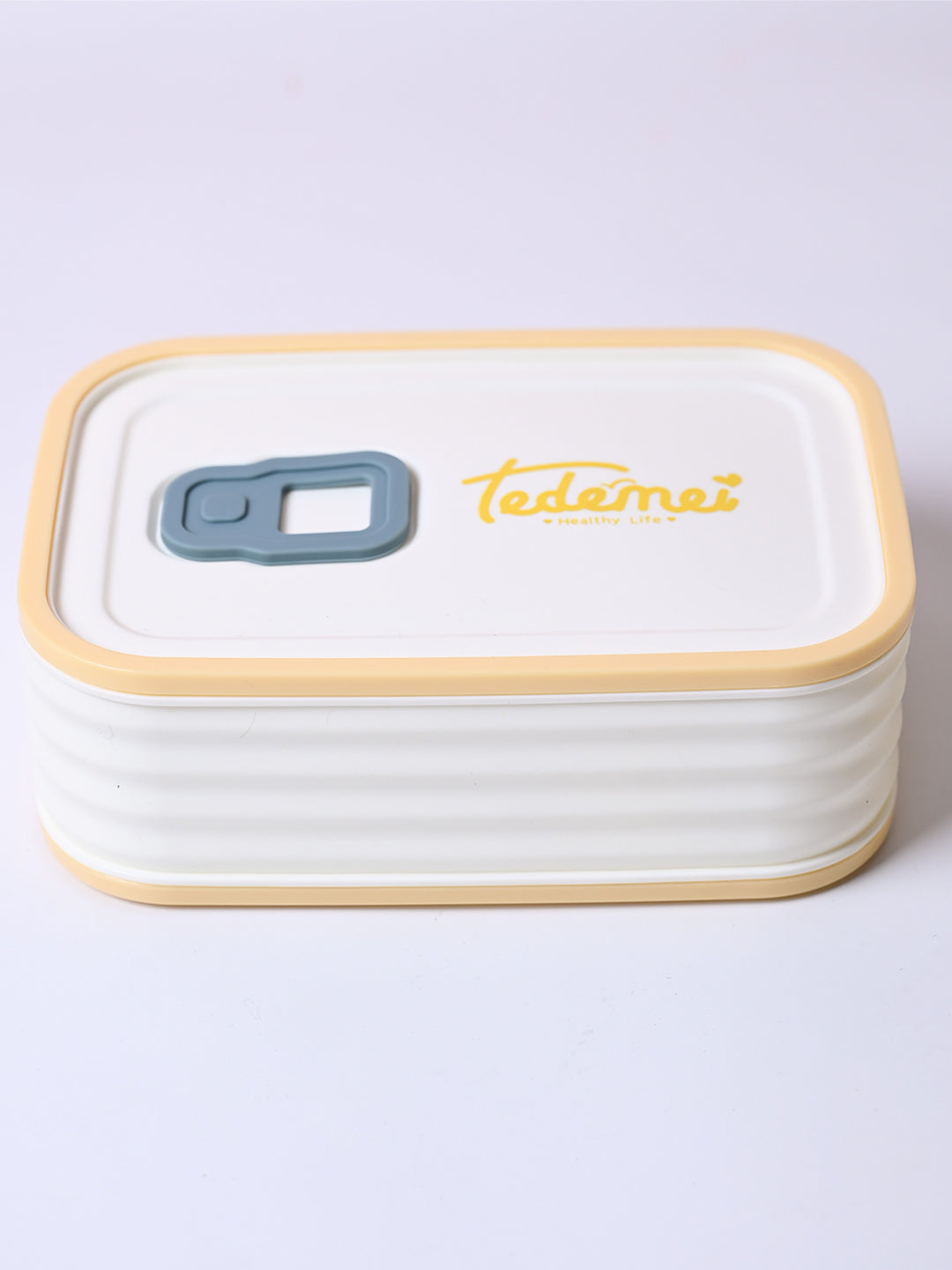 Cream Rectangle Lunch Box - 580 ML - MARKET99