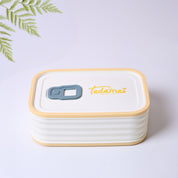 Cream Rectangle Lunch Box - 580 ML