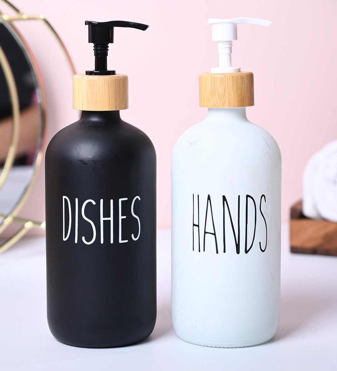 Durable Soap Dispenser Set of 2 - Hands & Dishes - MARKET99