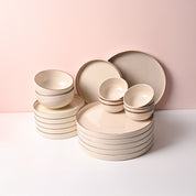 Market99 Chochip Cream Plato Dinner Set - 20 Pcs