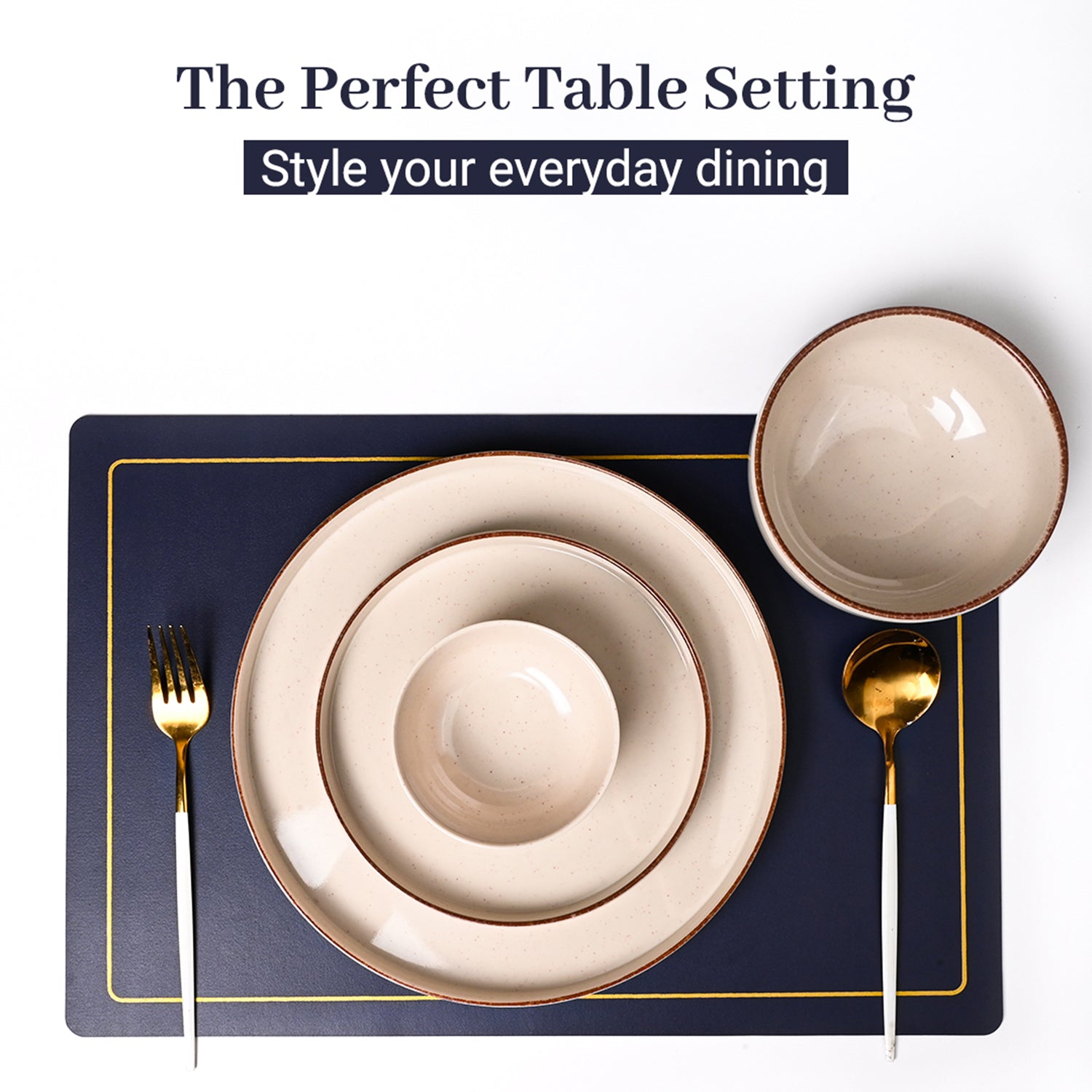 Market99 Chochip Cream Plato Dinner Set - 20 Pcs