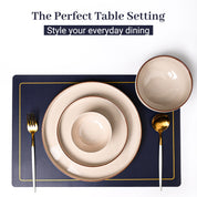 Market99 Chochip Cream Plato Dinner Set - 20 Pcs