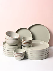 Market99  Rusty Green Plato Dinner Set - 20 Pcs