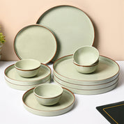 Market99  Rusty Green Plato Dinner Set - 20 Pcs