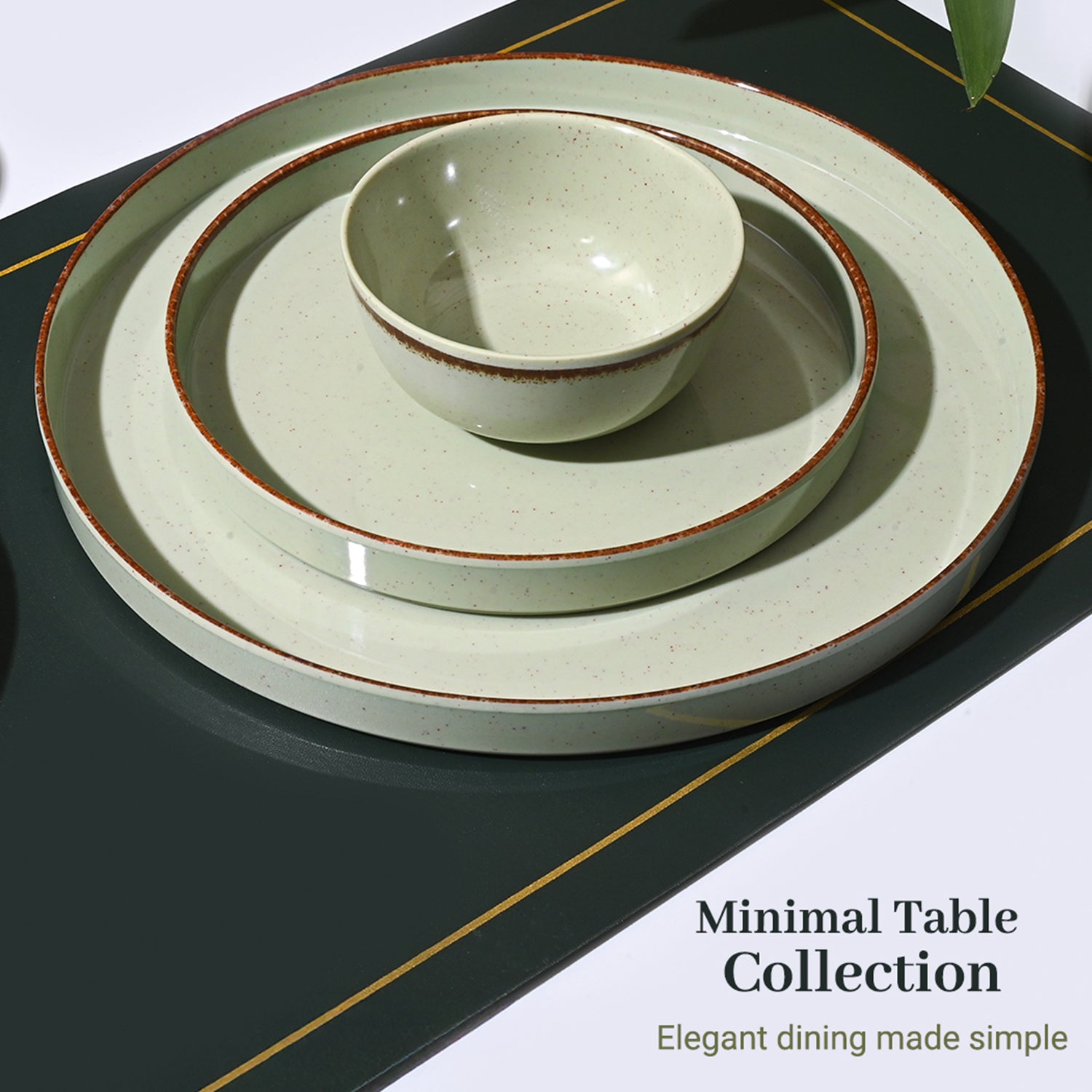 Market99  Rusty Green Plato Dinner Set - 20 Pcs