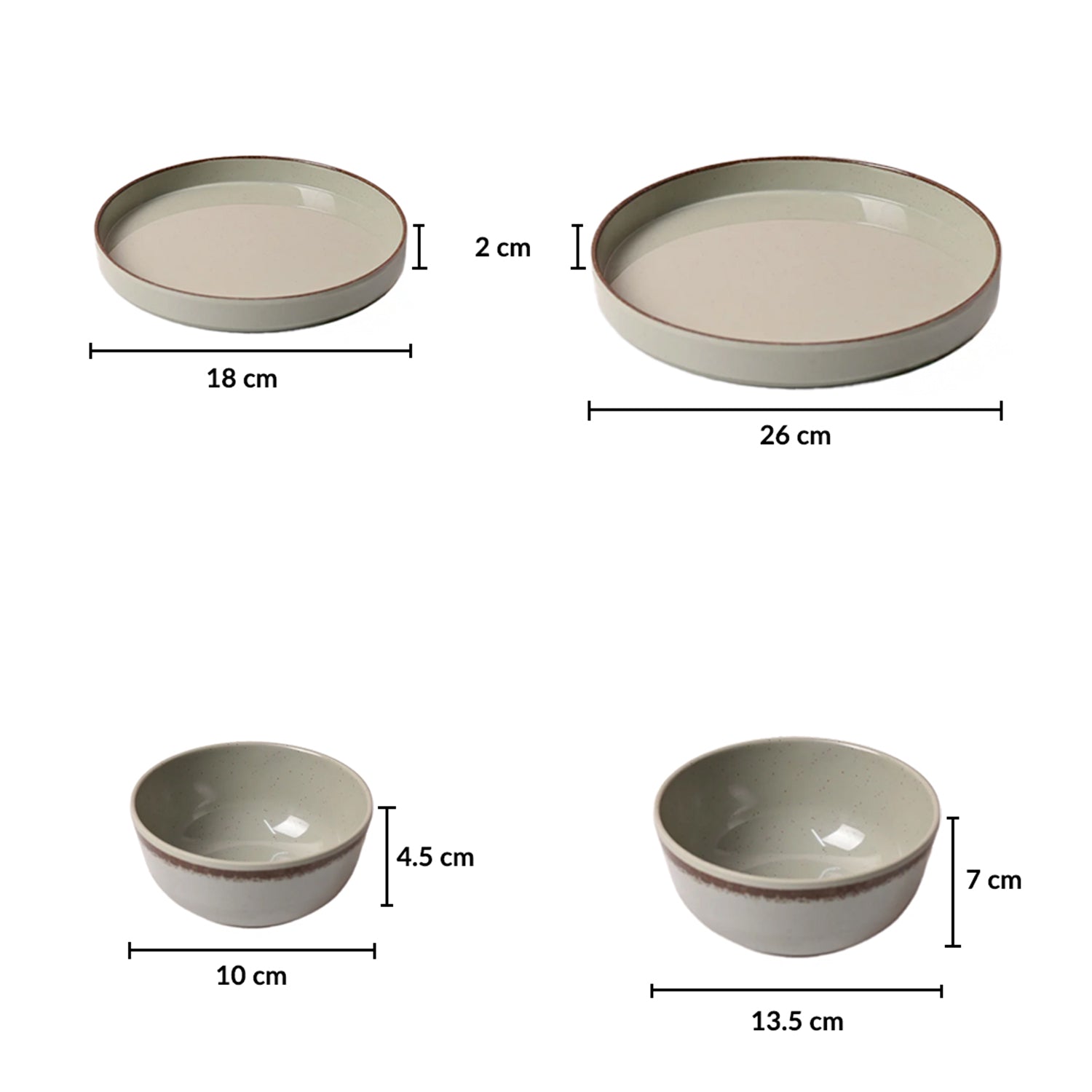 Market99  Rusty Green Plato Dinner Set - 20 Pcs