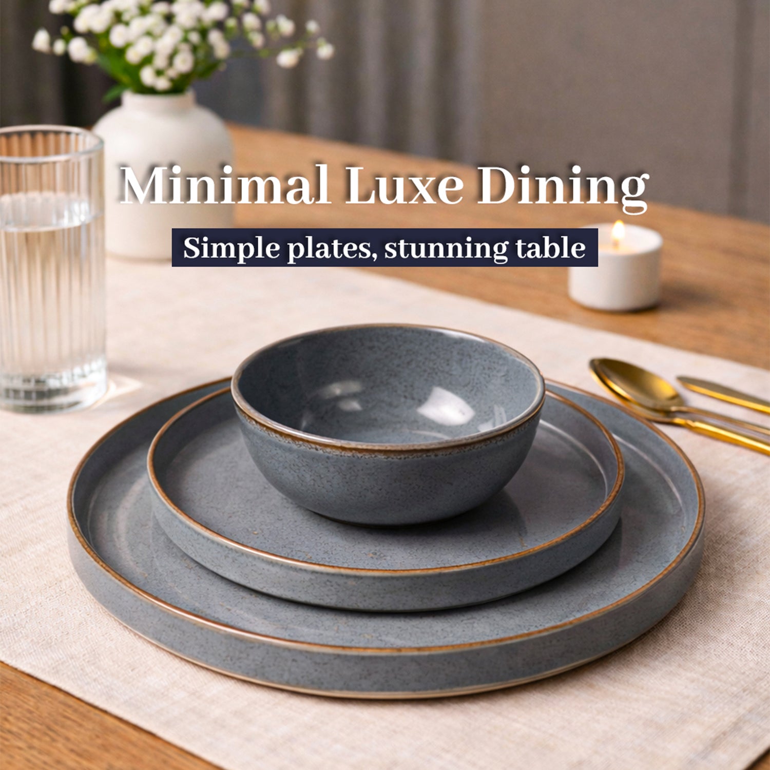 Market99  Blue Haven Plato Dinner Set - 20 Pcs