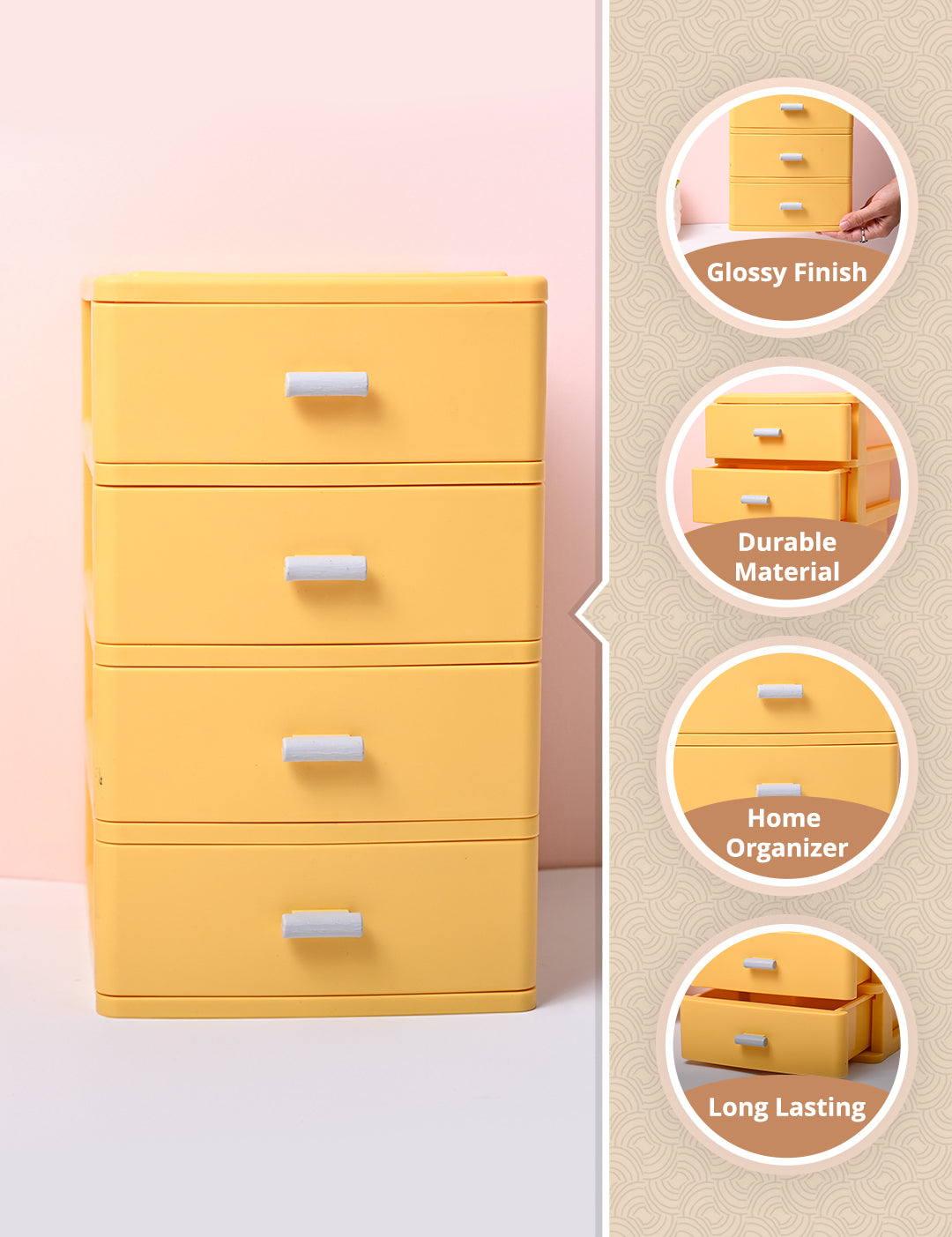 Small Drawer Organizer With 4 Compartments - MARKET99