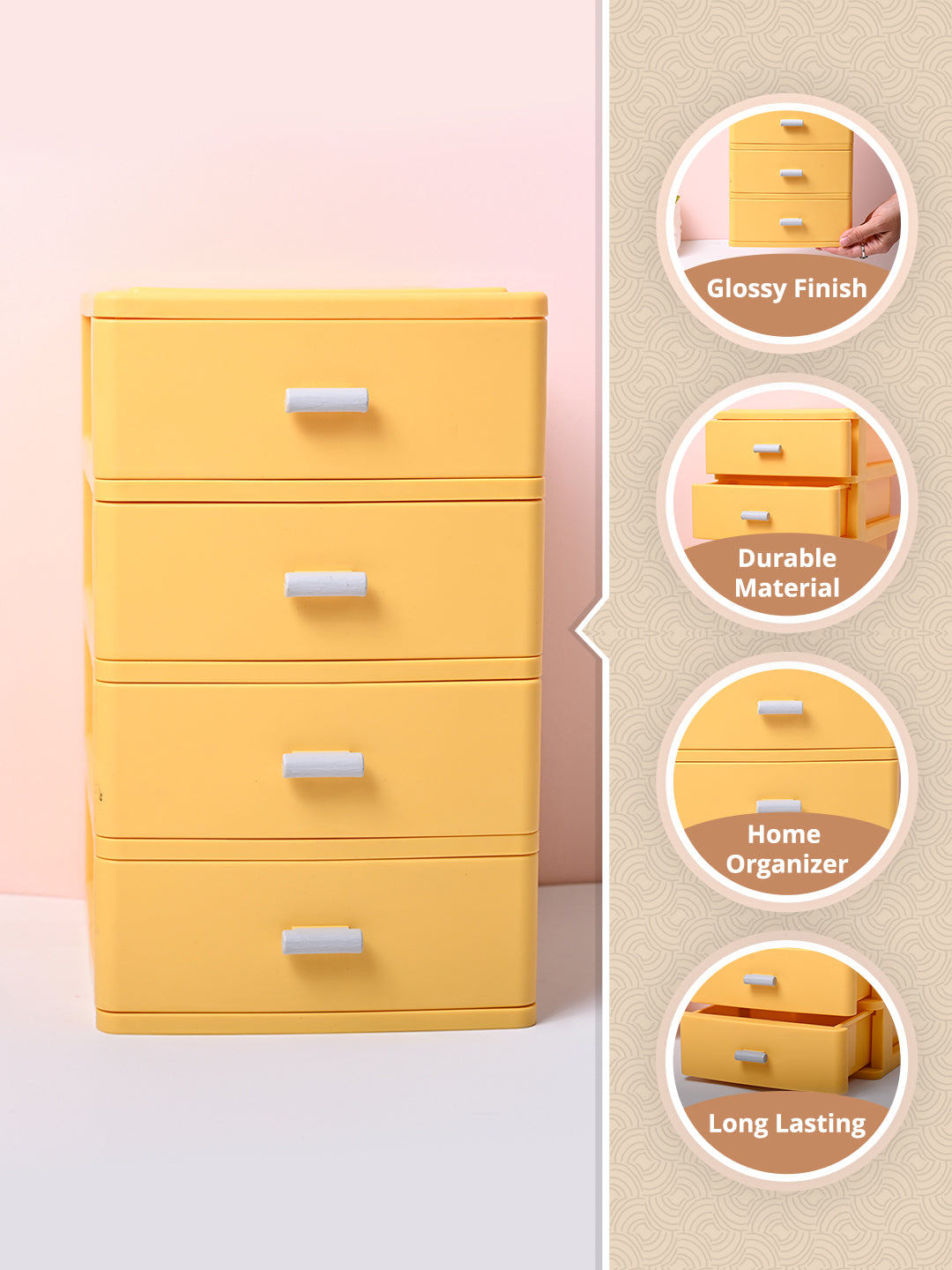 Small Drawer Organizer With 4 Compartments - MARKET99