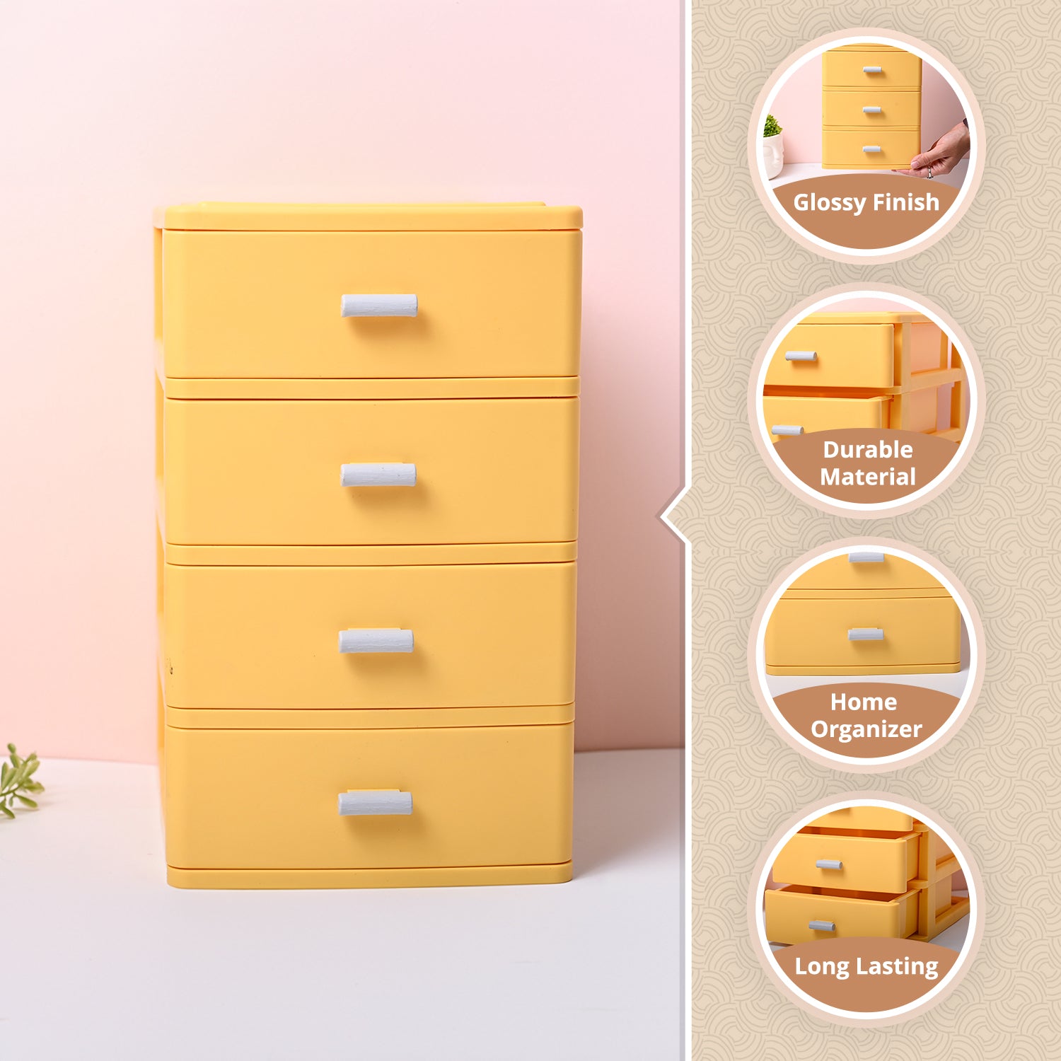 Small Drawer Organizer With 4 Compartments