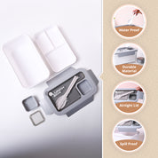Grey Lunch Box Set (1200ml + 40ml)