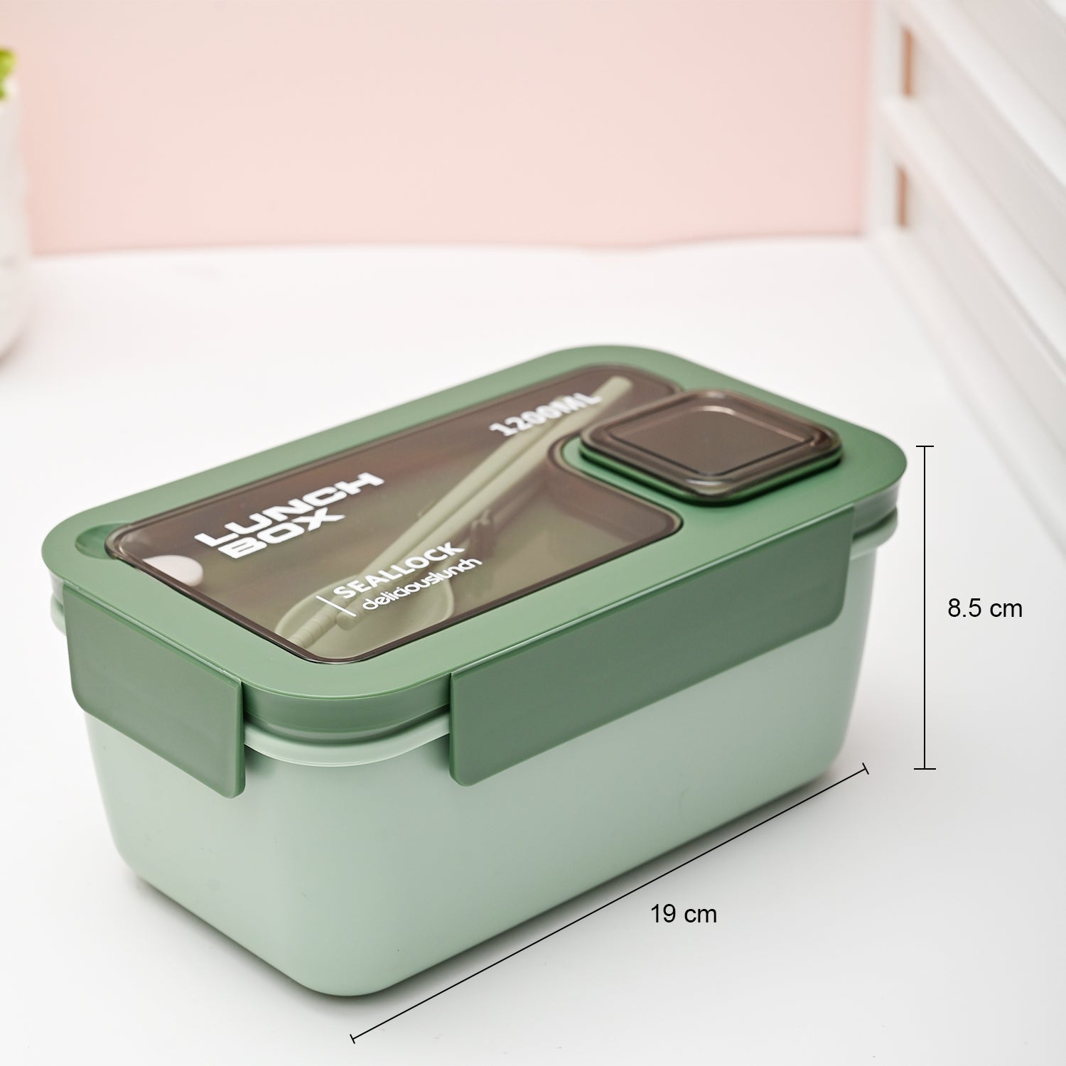 Green Lunch Box Set (1200ml + 40ml)