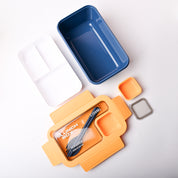 Yellow & Blue Lunch Box Set (1200ml + 40ml)