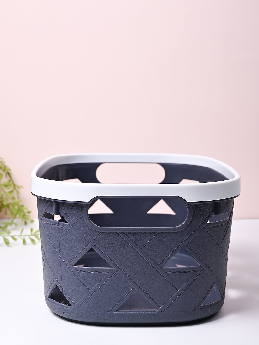 Grey Matte Rectangle Baskets (Set of 2) - MARKET99