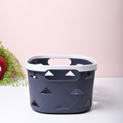 Grey Matte Rectangle Baskets (Set of 2)