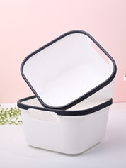 White Square Baskets (Set of 2) - MARKET99