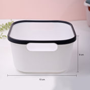 White Square Baskets (Set of 2)