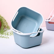 Blue Square Baskets (Set of 2)