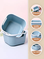 Blue Square Baskets (Set of 2) - MARKET99