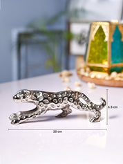 VON CASA Silver Leopard Decor Object - MARKET99