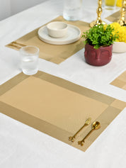 VON CASA Golden Placemat Set Of 6