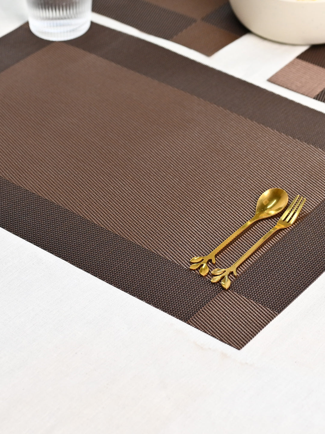 VON CASA Dark Brown Placemat Set Of 6