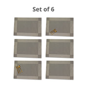 VON CASA Green Placemat Set Of 6