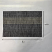 VON CASA Black Placemat Set Of 6