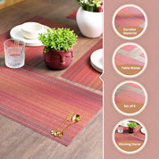 VON CASA Red Placemat Set Of 6