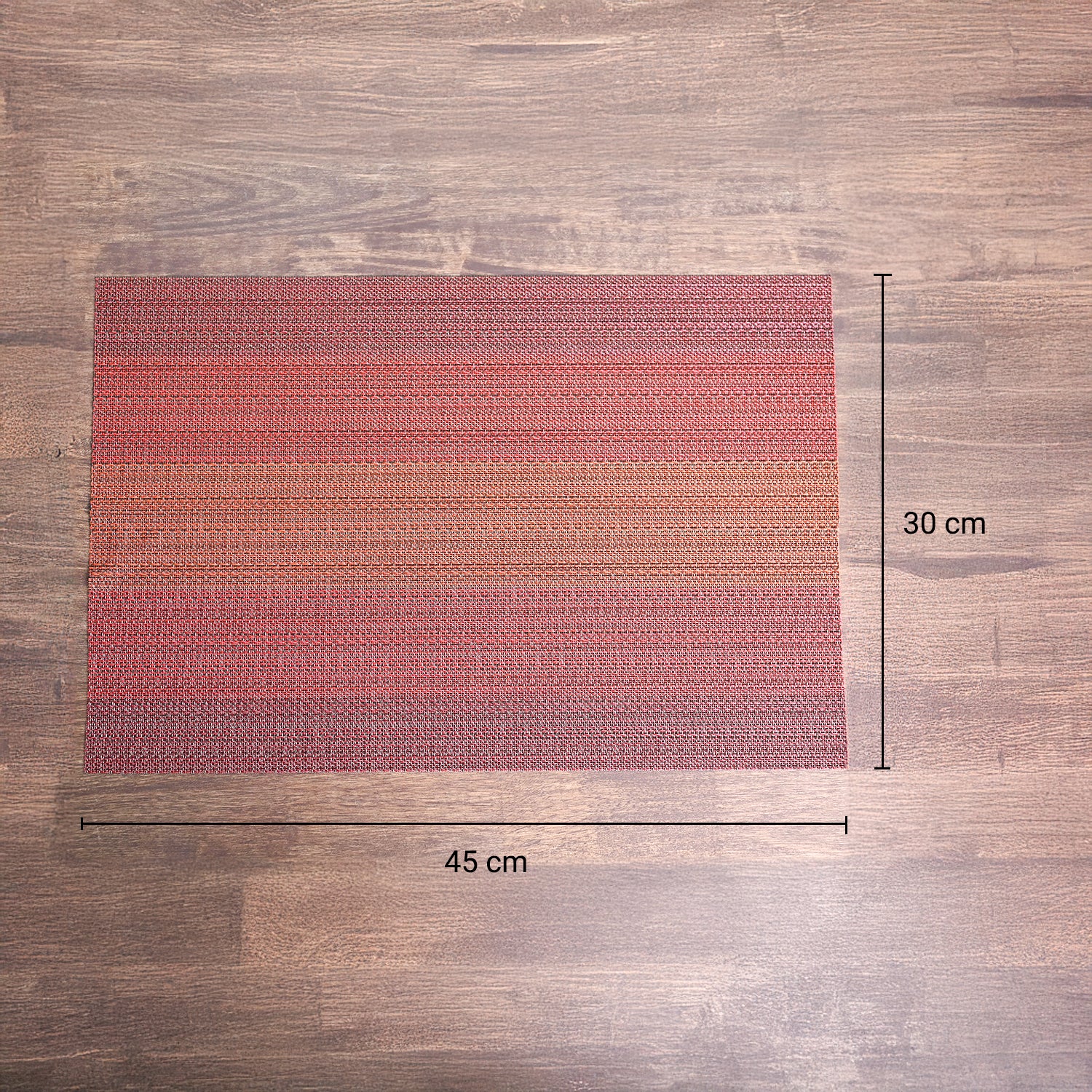 VON CASA Red Placemat Set Of 6
