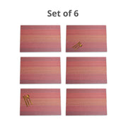 VON CASA Red Placemat Set Of 6
