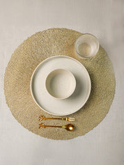 VON CASA Golden Placemat Set Of 2