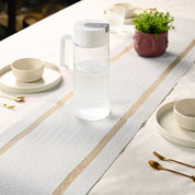 VON CASA White Table Runner