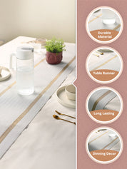 VON CASA White Table Runner