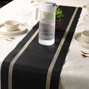 VON CASA Black Table Runner
