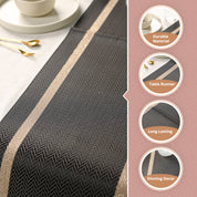 VON CASA Brown Table Runner