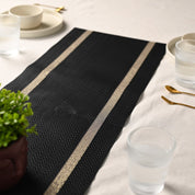 VON CASA Black Table Runner