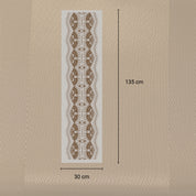 VON CASA White Table Runner with Placement Pack Of 7