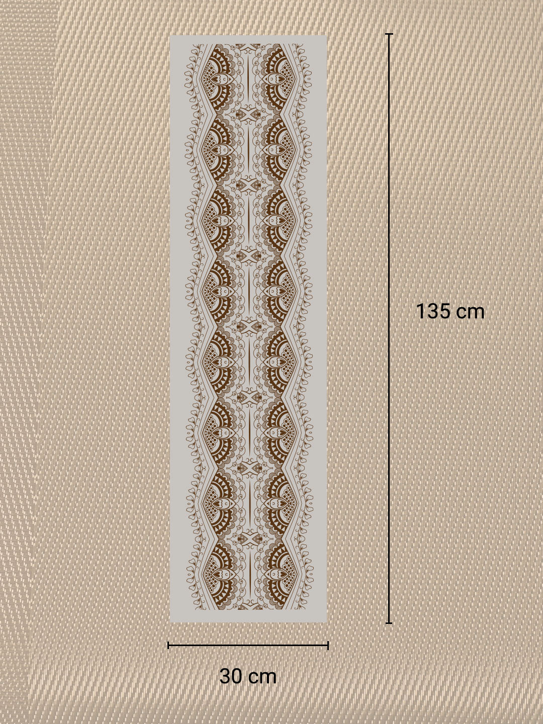 VON CASA Brown Table Runner