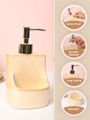 VON CASA Beige Kitchen Soap Dispenser - 350ml