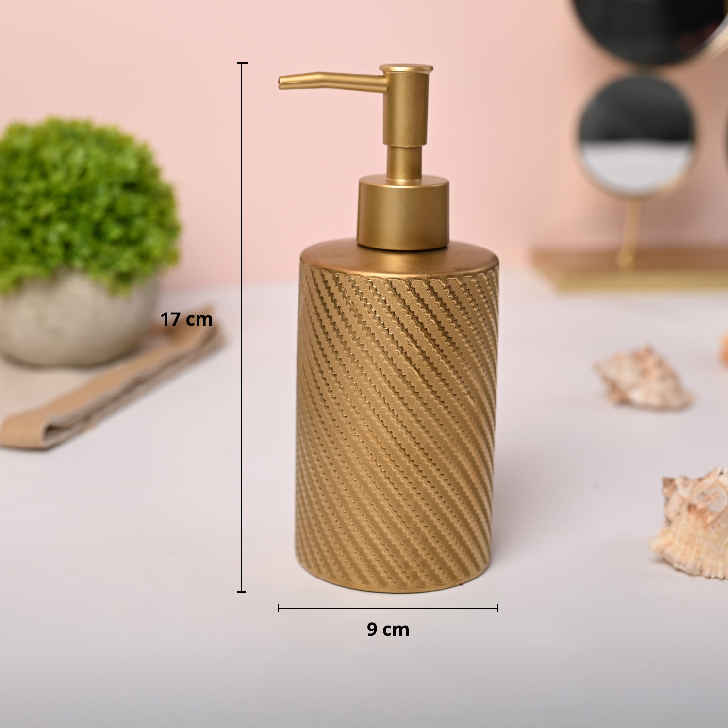 VON CASA Golden Soap Dispenser - 330ml