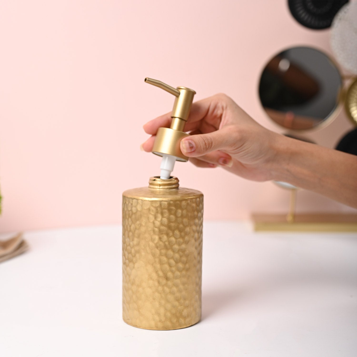 VON CASA Golden Soap Dispenser - 330ml