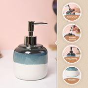 VON CASA White & Green Soap Dispenser - 420ml
