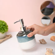 VON CASA White & Green Soap Dispenser - 420ml