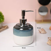 VON CASA White & Green Soap Dispenser - 420ml