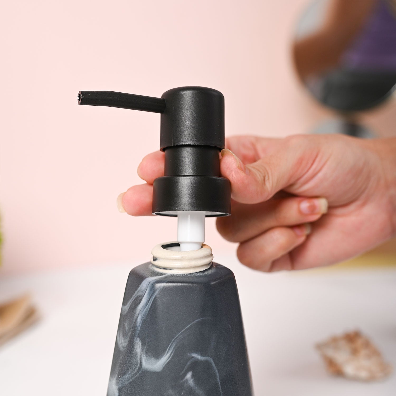 VON CASA Grey Soap Dispenser - 250ml