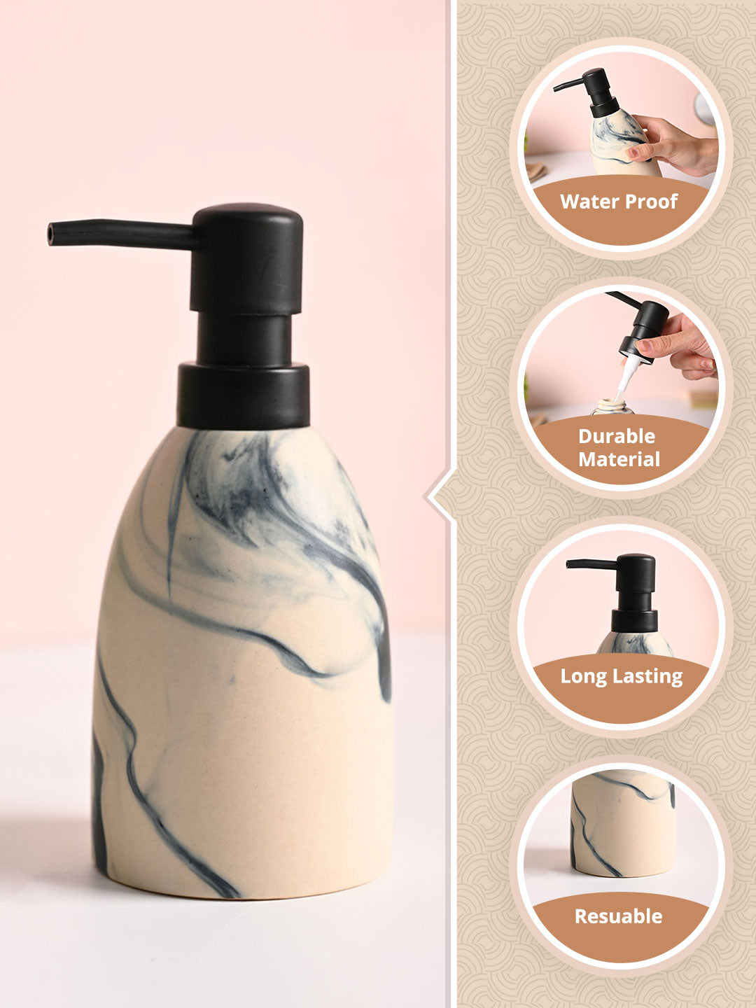 VON CASA Cream Soap Dispenser - 300ml