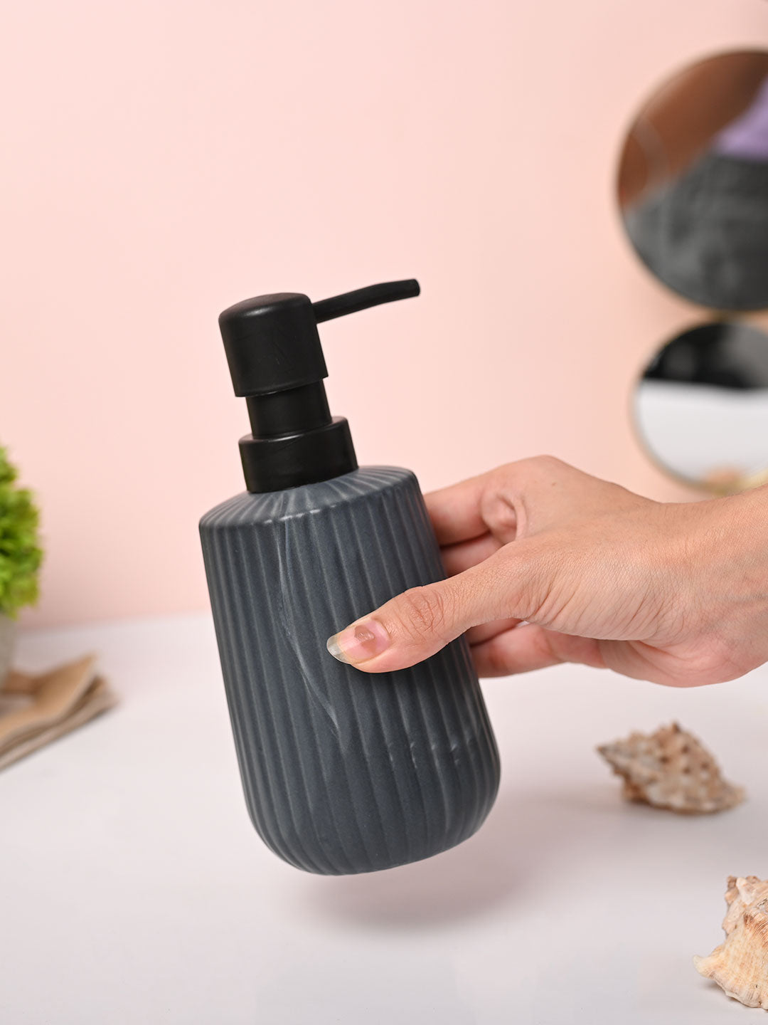 VON CASA Grey Soap Dispenser - 300ml