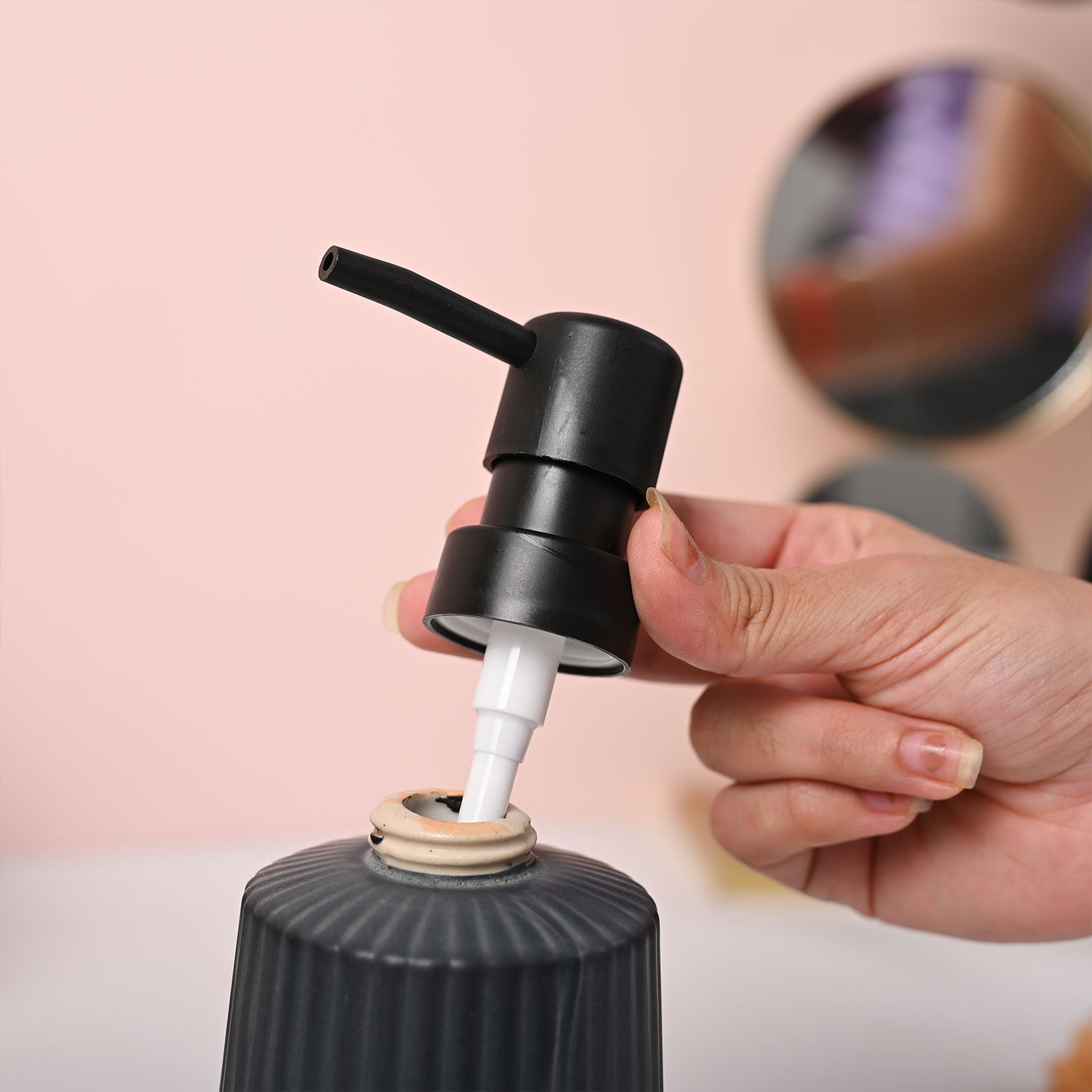 VON CASA Grey Soap Dispenser - 300ml