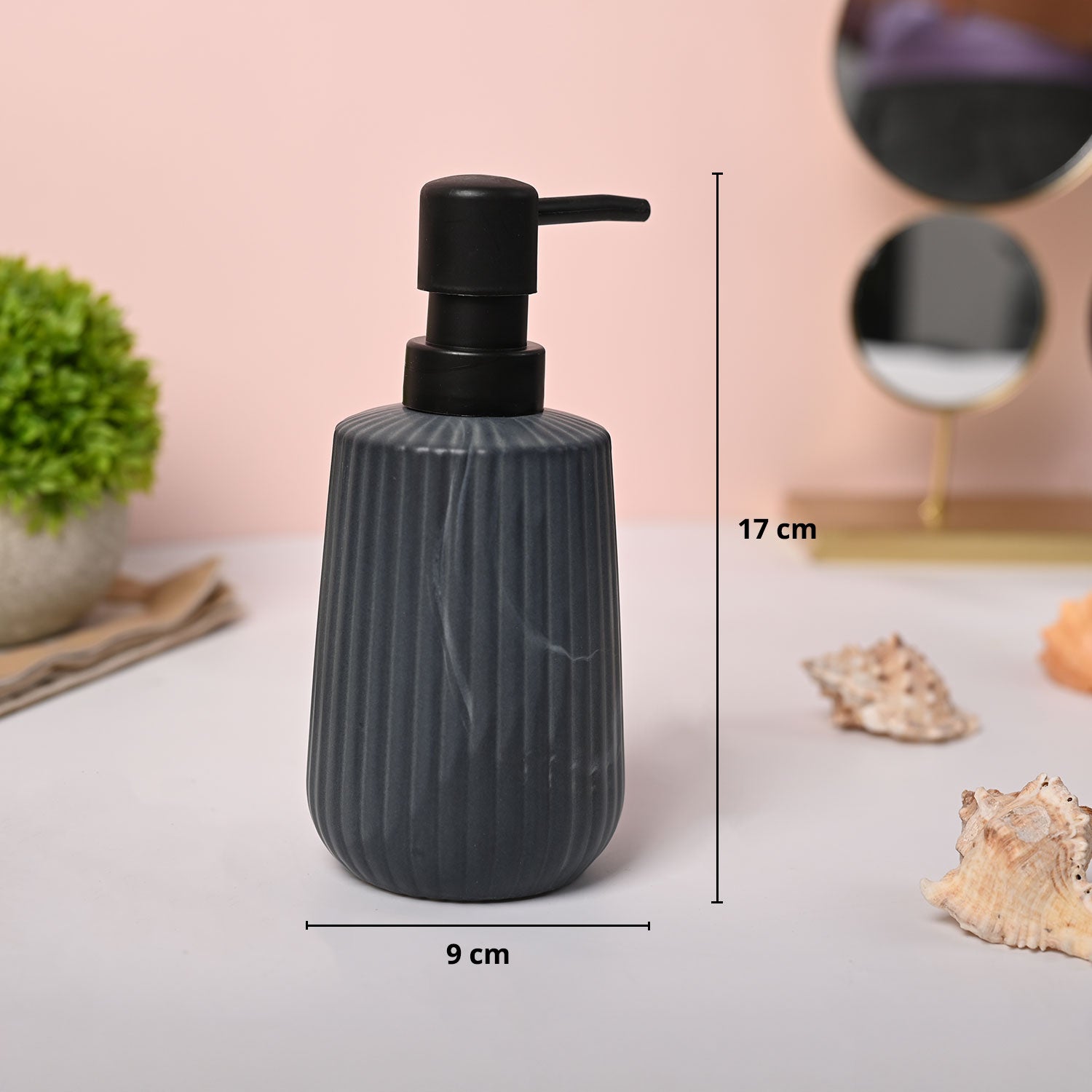 VON CASA Grey Soap Dispenser - 300ml